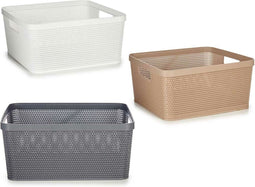 Veelzijdige mand Plastic 10 L 36 x 15 x 29 cm (18 Stuks)