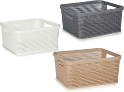 Veelzijdige mand Plastic 2,5 L 24,5 x 10,4 x 18,5 cm (18 Stuks)