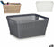 Veelzijdige mand Plastic 5 L 29,5 x 13 x 23 cm (18 Stuks)