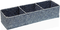 Veelzijdige mand Versa Blauw Zeealgen (12 x 8 x 36 cm)