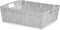 Veelzijdige mand Wit Stof 3 L 23 x 8 x 27 cm (48 Stuks)