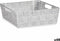 Veelzijdige mand Wit Stof 3 L 23 x 8 x 27 cm (48 Stuks)