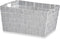 Veelzijdige mand Wit Stof 30,4 x 14 x 20 cm (18 Stuks)