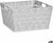 Veelzijdige mand Wit Stof 30,4 x 14 x 20 cm (18 Stuks)