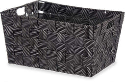 Veelzijdige mand Zwart Stof 20 x 14 x 30 cm (18 Stuks)