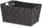 Veelzijdige mand Zwart Stof 20 x 14 x 30 cm (18 Stuks)