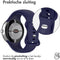 imoshion Siliconen bandje - Geschikt voor Google Pixel Watch / Watch 2 / Watch 3 (41 mm) - Maat S - Donkerblauw