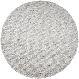 Veer Carpets Vloerkleed Steve Licht Grijs Rond ø160 cm