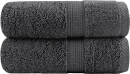 vidaXL - Gastendoekjes - SOLUND - 2 - st - 600 - g/m² - 30x50 - cm - antracietkleur