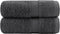 vidaXL - Gastendoekjes - SOLUND - 2 - st - 600 - g/m² - 30x50 - cm - antracietkleur