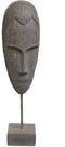 Decoratieve figuren Grijs Masker 19 x 12 x 62 cm