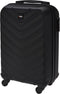 ProWorld - Reis-Handbagage-Koffer-Relief -28 L-Zwart- Spinner wielen-Lichtgewicht-33 x 20 x H53 cm