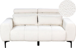 VEGAMO - Tweezitsbank - Bouclé - Wit