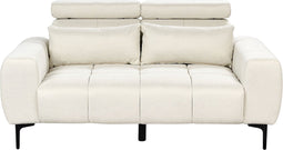 VEGAMO - Tweezitsbank - Crème - Stof