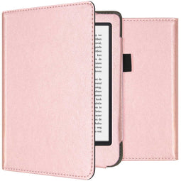 Vegan Leather Bookcase voor de Kobo Clara 2E / Tolino Shine 4 - Rosé Goud