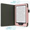Vegan Leather Bookcase voor de Kobo Clara 2E / Tolino Shine 4 - Rosé Goud