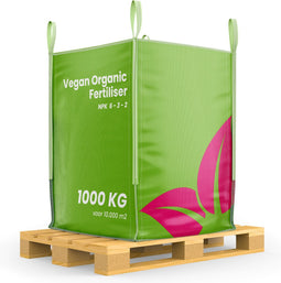 Vegan Plantaardige Mestkorrels 3in1 (Bigbag 1000Kg - Voor 10.000m2) Universele Organische Meststof - Organifer