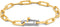 TI SENTO Dames Armband - 925 zilver - Zilver geel verguld - Maat M - 2936SY