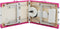 vidaXL - Massagetafel - inklapbaar - 3 - zones - aluminium - wit - en - roze