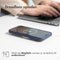 Accezz Hoesje Geschikt voor iPhone 12 / 12 Pro Hoesje - Accezz 360° Full Protective Cover - Donkerblauw