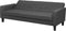 VEHKOO - Slaapbank 3-zits - Donkergrijs - Polyester
