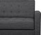 VEHKOO - Slaapbank 3-zits - Donkergrijs - Polyester