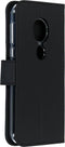 Accezz Hoesje Geschikt voor Motorola Moto G7 Play Hoesje Met Pasjeshouder - Accezz Wallet Softcase Bookcase - Zwart