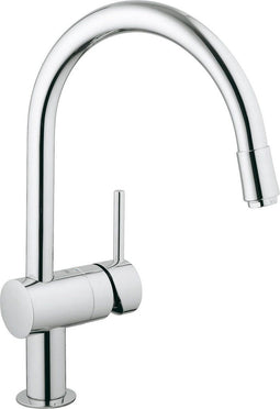 GROHE Minta - Keukenkraan - Hoge C-uitloop - Uittrekbare handdouche - Chroom