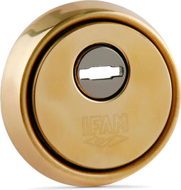 Veiligheidsschild IFAM ES610L Gouden Staal Blik Ø 64 mm