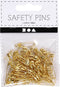 Veiligheidsspelden l: 22 mm dikte 0 6 mm goud 100stuks