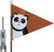 Veiligheidsvlag PexKids Panda - bruin met panda print