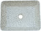 vidaXL - Opzetwasbak - rechthoekig - 46x35,5x13 - cm - keramiek - grijs - en - blauw