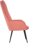 vidaXL Relaxstoel fluweel roze
