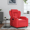 Fauteuil verstelbaar kunstleer rood