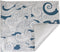 Vel - edelpackvel - papier + PE - 40x50cm - Waves - wit/blauw - 15 kg