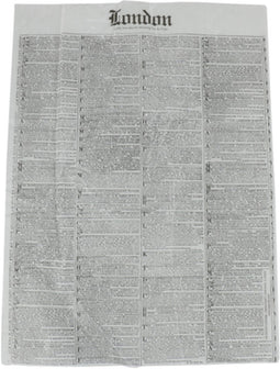 Vel - snackvel - papier + paraffinecoating - 406x305mm - London newspaper - 4000 stuks