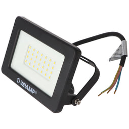Velamp PADLIGHT5, SMD LED spotlight, 30W IP65, black 4000K
