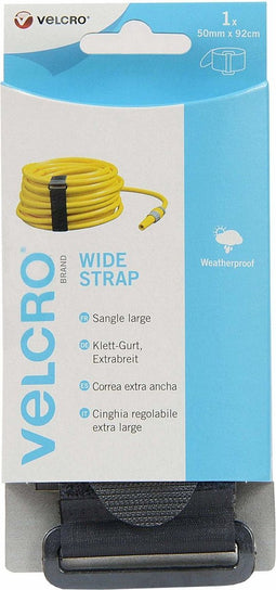 VELCRO® VEL-EC60329 Klittenband Met riem Haak- en lusdeel (l x b) 920 mm x 50 mm Zwart 1 stuk(s)