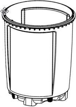 Velda Filtercontainer voor Clear Control NG 100