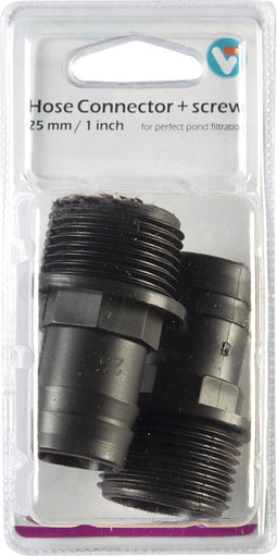 Velda Hose Connector + screw 25 mm / 1 inch
