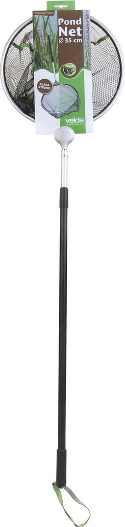 Velda Schepnet Met Telescopische Steel Rond 35 Cm Zwart