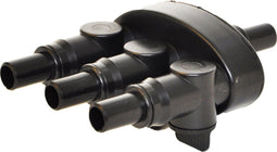 Velda Verdeelkraan Vt 3-weg 13-20 Mm 3/4 Inch Zwart