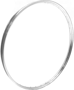 Velg 28x1 3/8 aluminium gepolijst/glans enkelwandig. 36 gaats, spaak 13 (vervanging RVS)