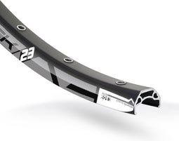 Velg Rodi Blackrock 23 27.5" / 584 x 23C 36 gaats - voor schijfrem - 36 gaats - zwart
