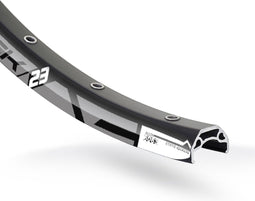 Velg Rodi Blackrock 23 28/29 / 622 x 23C aluminium 32 gaats 14G - zwart