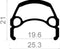 Velg Rodi Web 19 28 / 622 x 19C 36 gaats 14G - zwart met velgrand