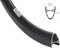Velg Ryde Dutch 19 - 28 / 622 x 19C aluminium 36 gaats disc - zwart