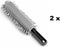 Velgenborstel - Grijs - Microvezel - 34 cm - set van 2 stuks