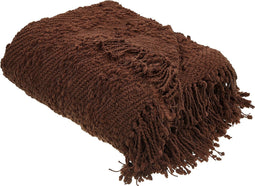 VELLA - Deken - Bruin - 200 x 220 cm - Katoen