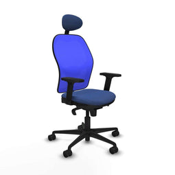 Piqueras y Crespo 2D036N1 - Bureaustoel - Verstelbare hoogte met armleuning - Marineblauw